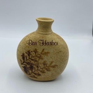 Bar harbour vintage souvenir vase single flower shelf decor handmade collectible